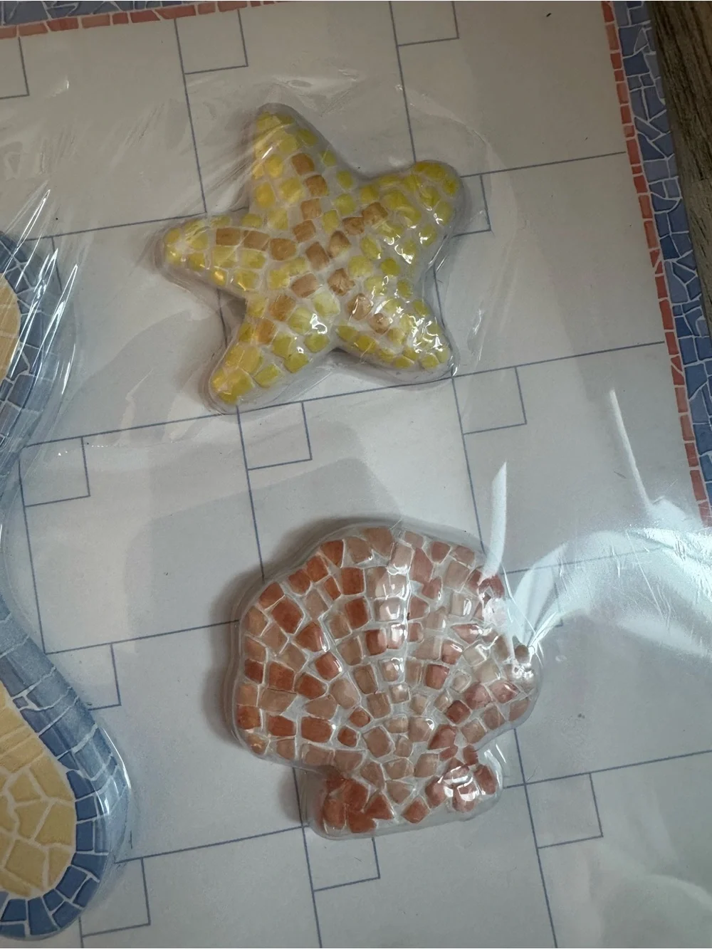 Pretty Paper Decorative Starfish & Seashell Cute Calendar Yellow and Blue Ocean